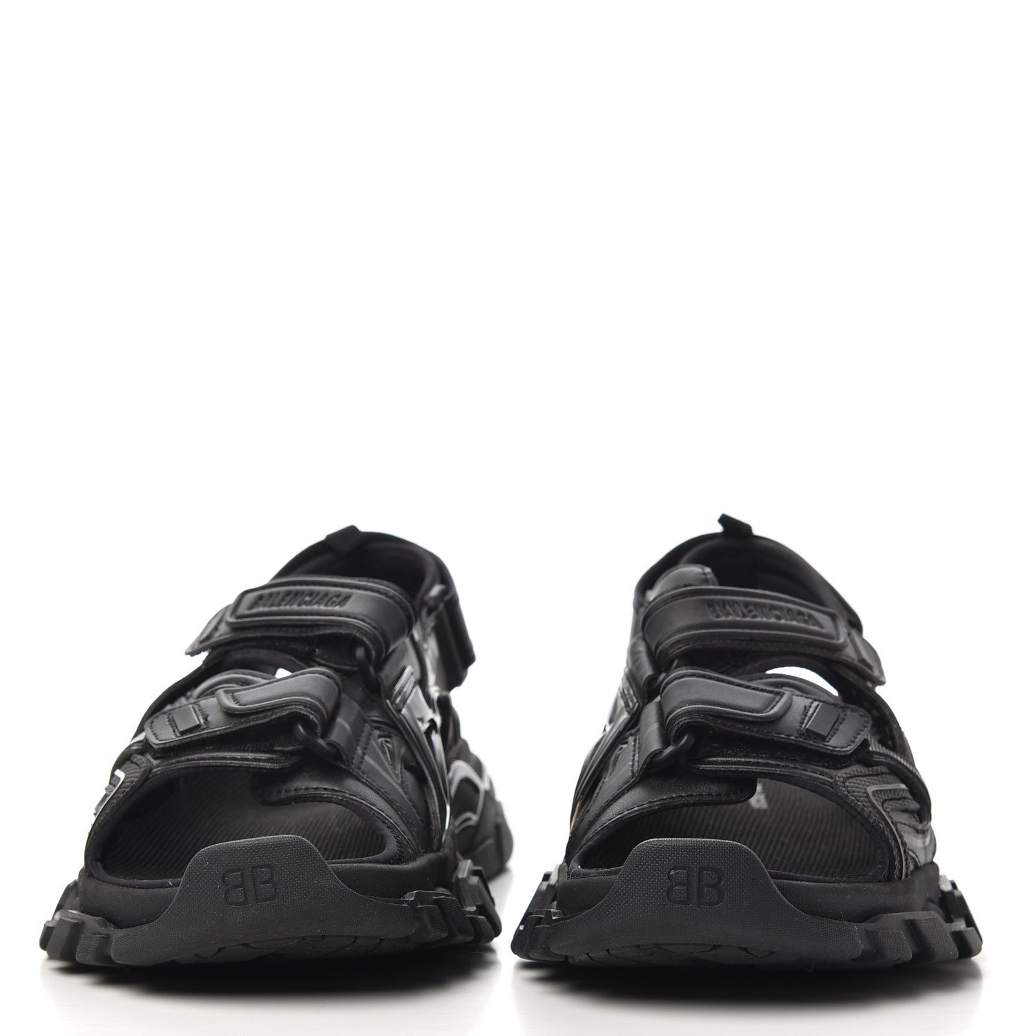 Balenciaga Neoprene Rubber Womens Track Sandals 38 Black 2 of 12