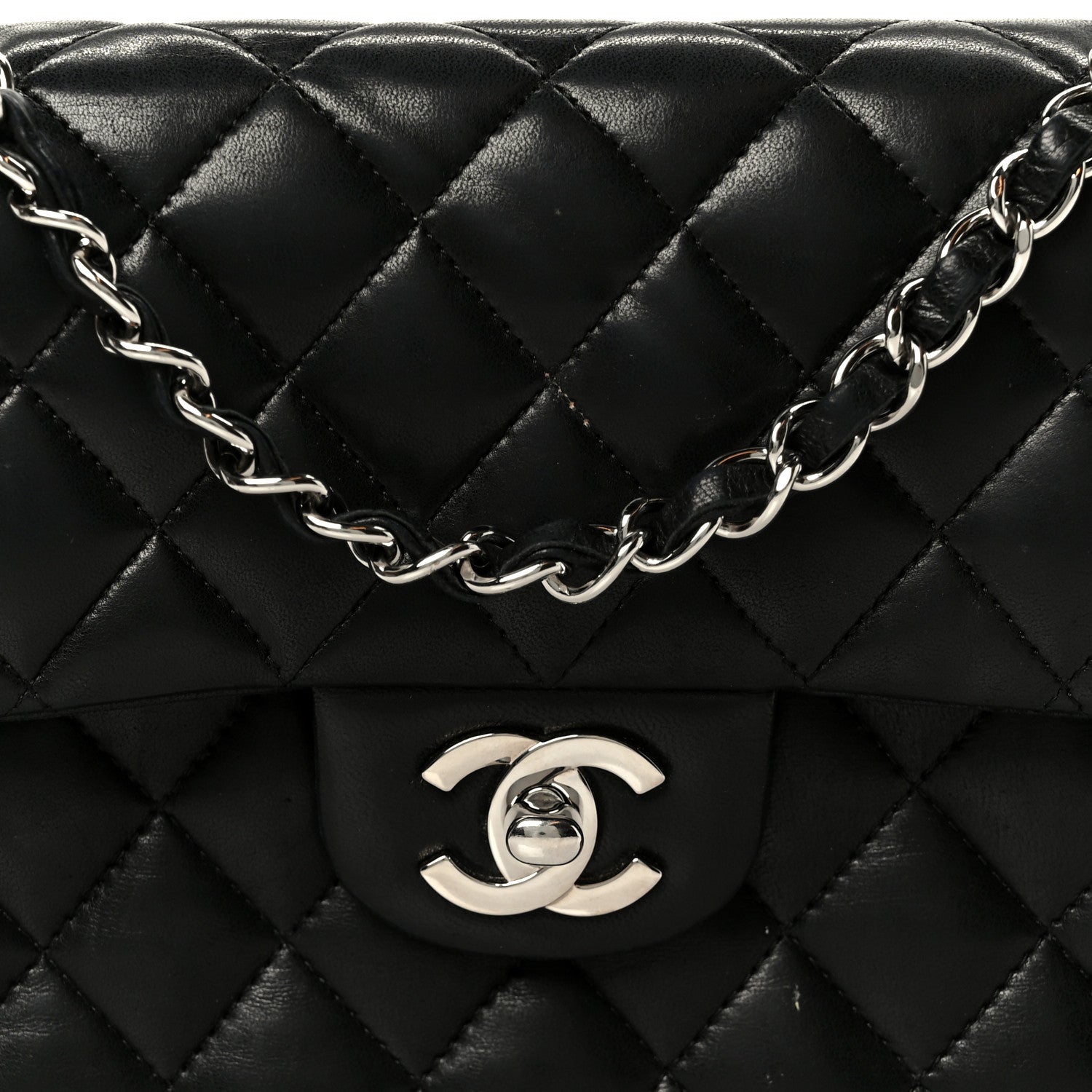 Chanel Lambskin Quilted Small Double Flap Black 1867326 – FASHIONPHILE