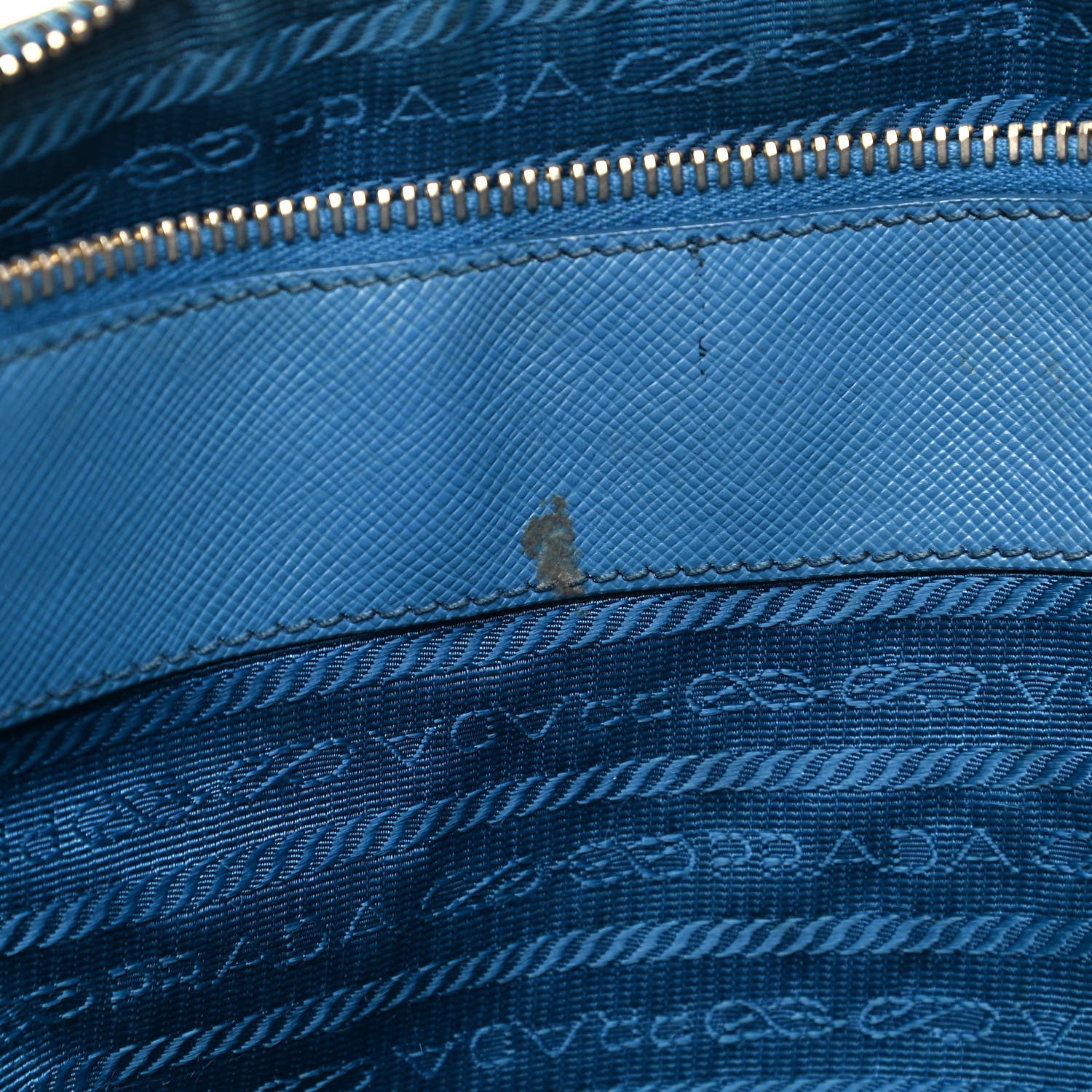 Prada Saffiano Medium Galleria Double Zip Tote Cobalto 11 of 25
