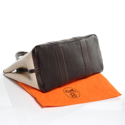 Hermes Toile Leather Garden Party MM Tote Ebene 4 of 8