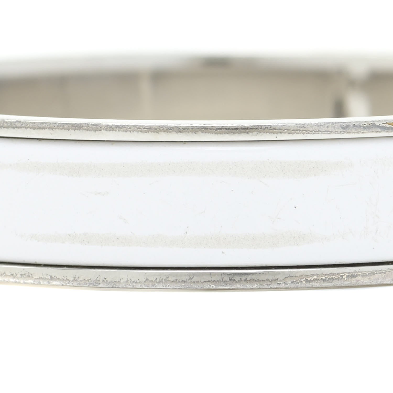 Hermes Enamel Narrow Clic Clac H Bracelet PM White 7 of 11