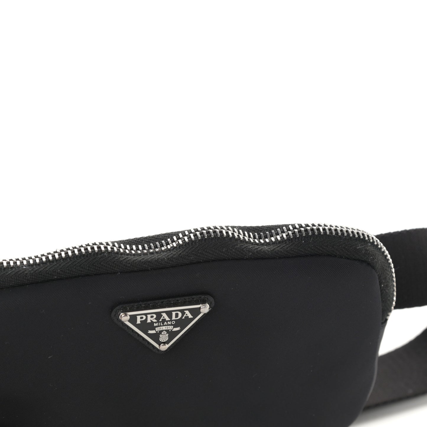 Nylon Saffiano Belt Bag Black