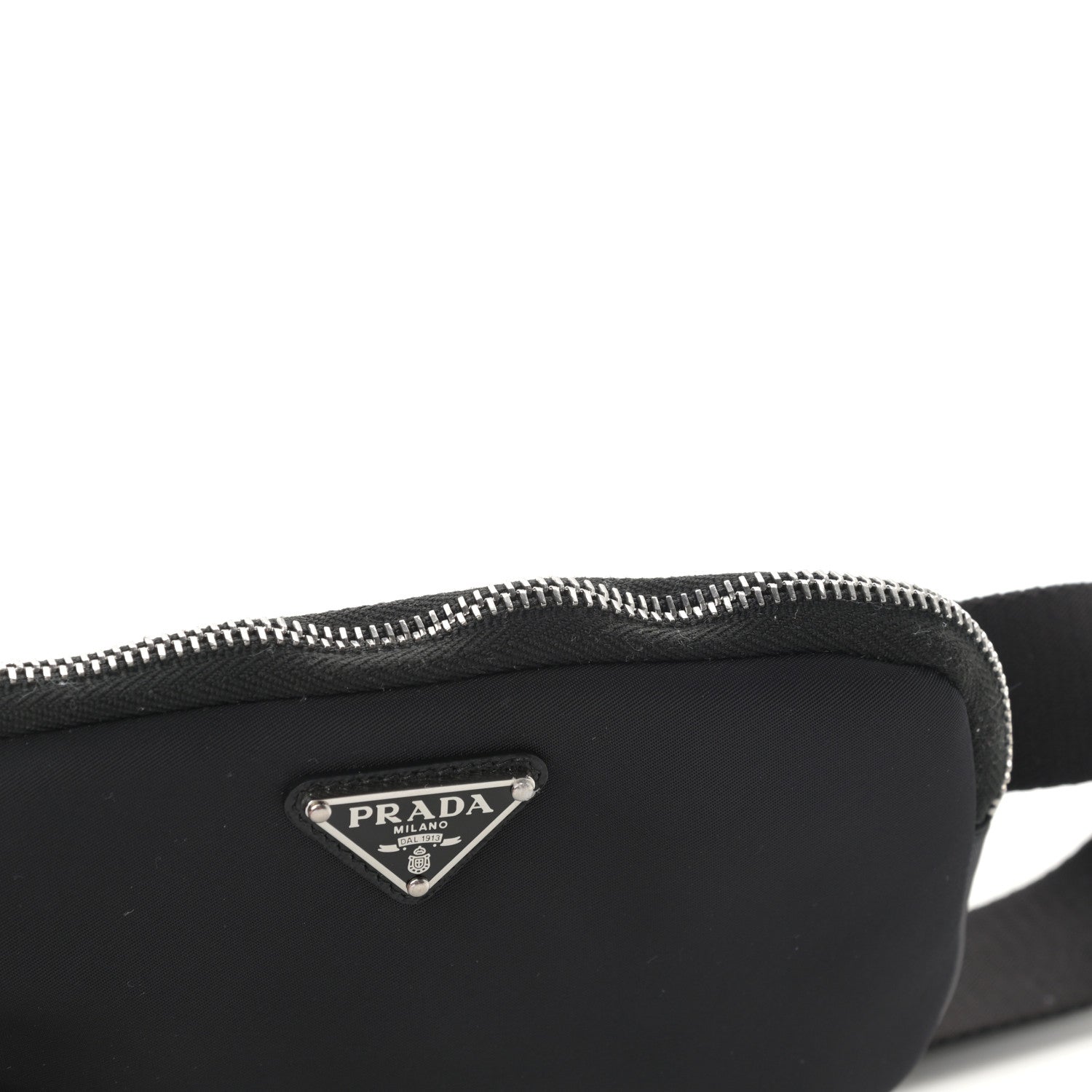 Prada Nylon Saffiano Belt Bag Black 10 of 10