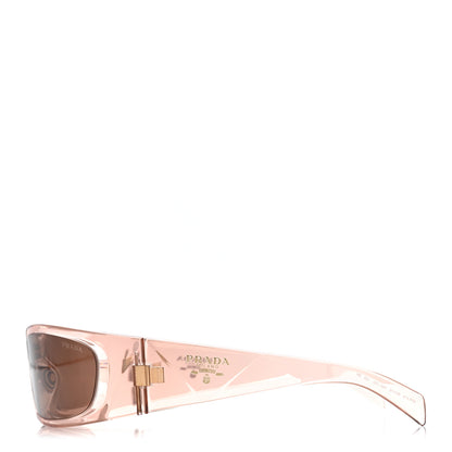 Prada Acetate Symbole Sunglasses SPR A14 Transparent Pink 3 of 7