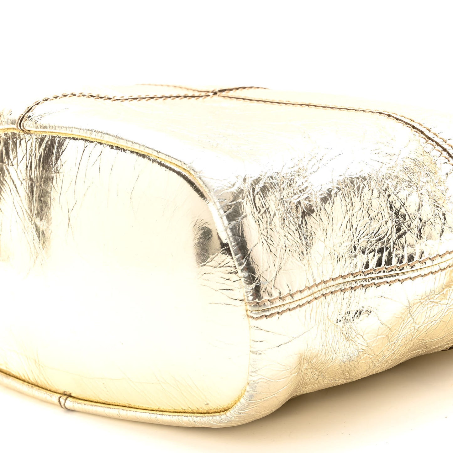 Lambskin Small Nightingale Metallic Gold