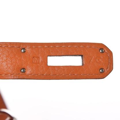 Hermes Taurillon Clemence Jypsiere 28 Orange 7 of 14