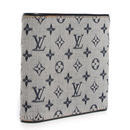 Louis Vuitton Mini Monogram Compact Wallet Blue 3 of 7