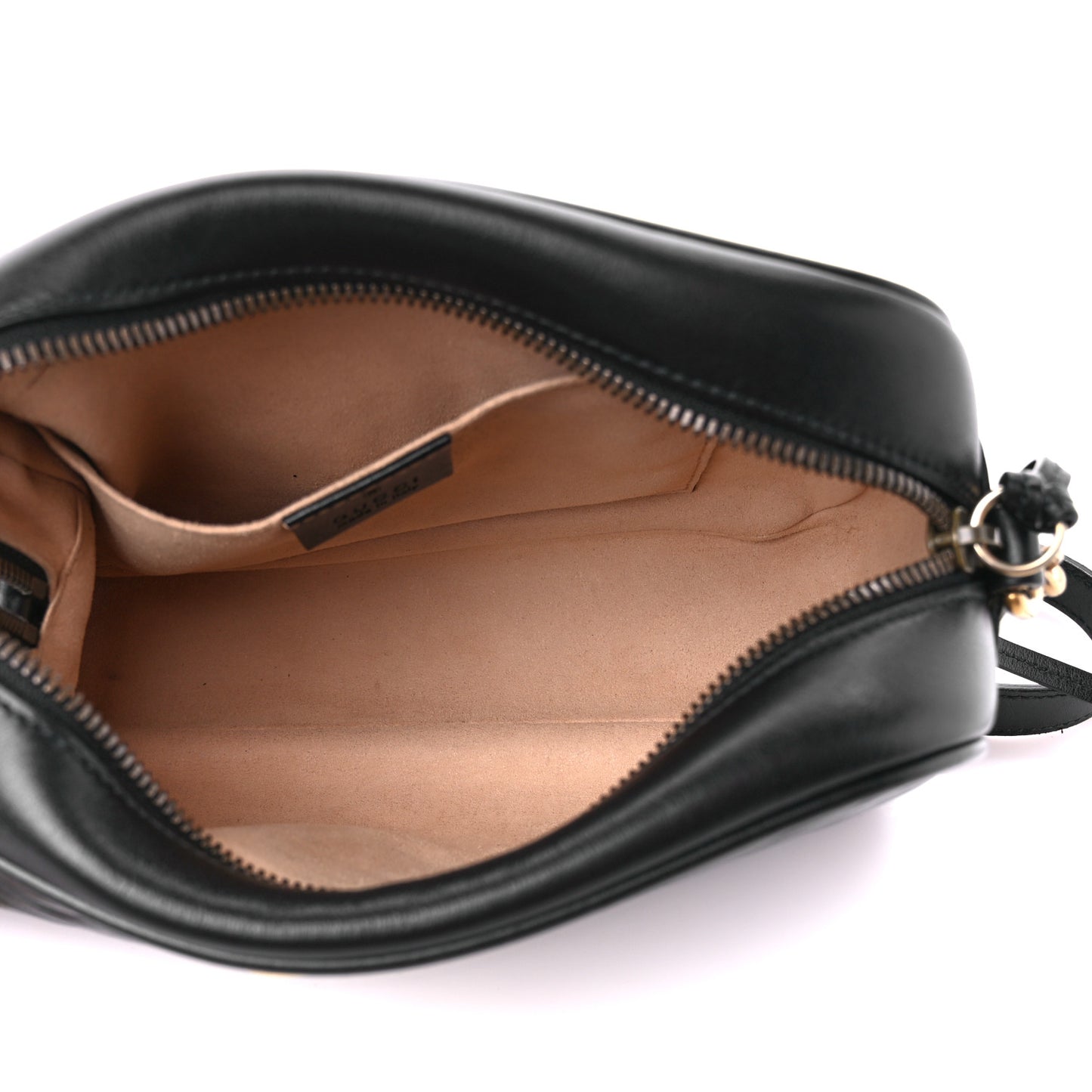 Calfskin Matelasse Small GG Marmont Chain Shoulder Bag Black