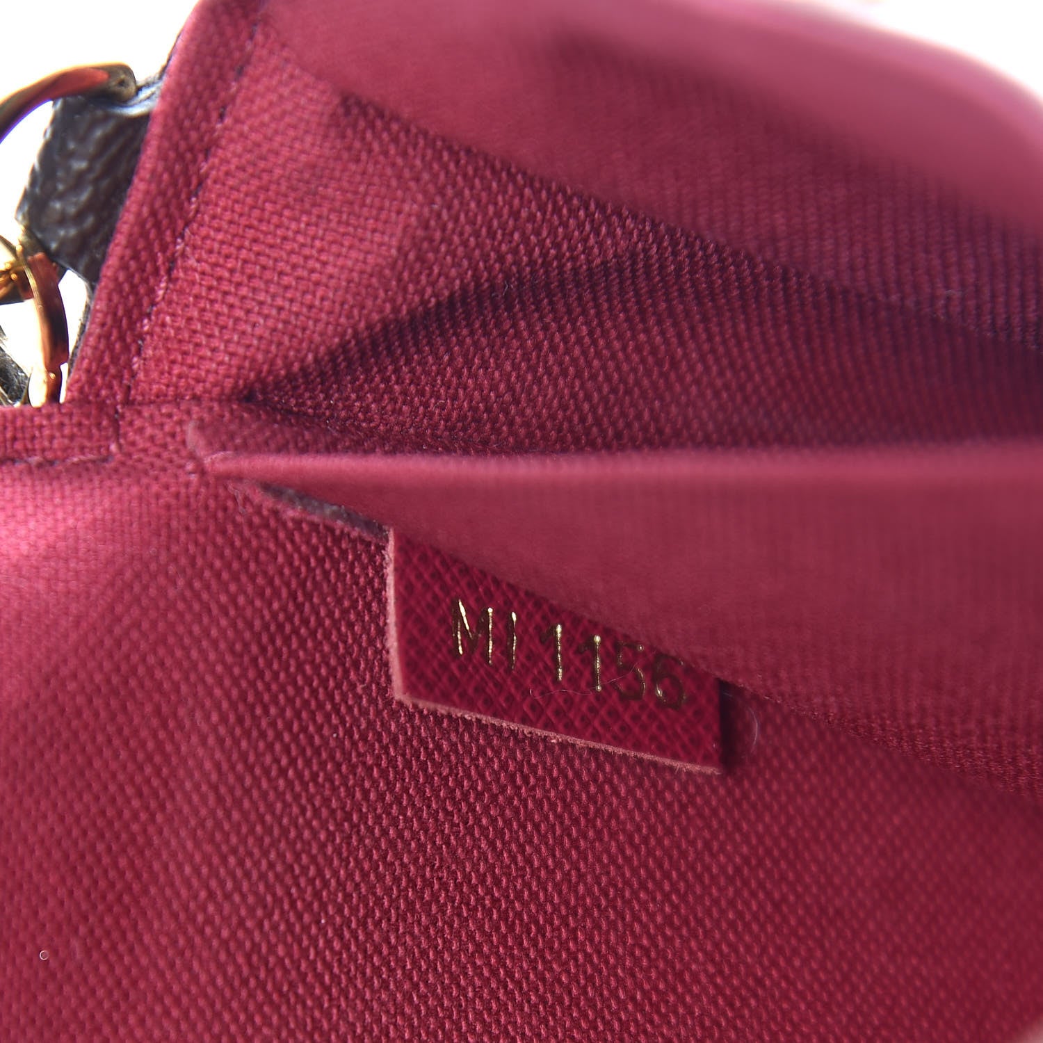 Louis Vuitton Monogram Pochette Felicie Chain Wallet Fuchsia 9 of 10