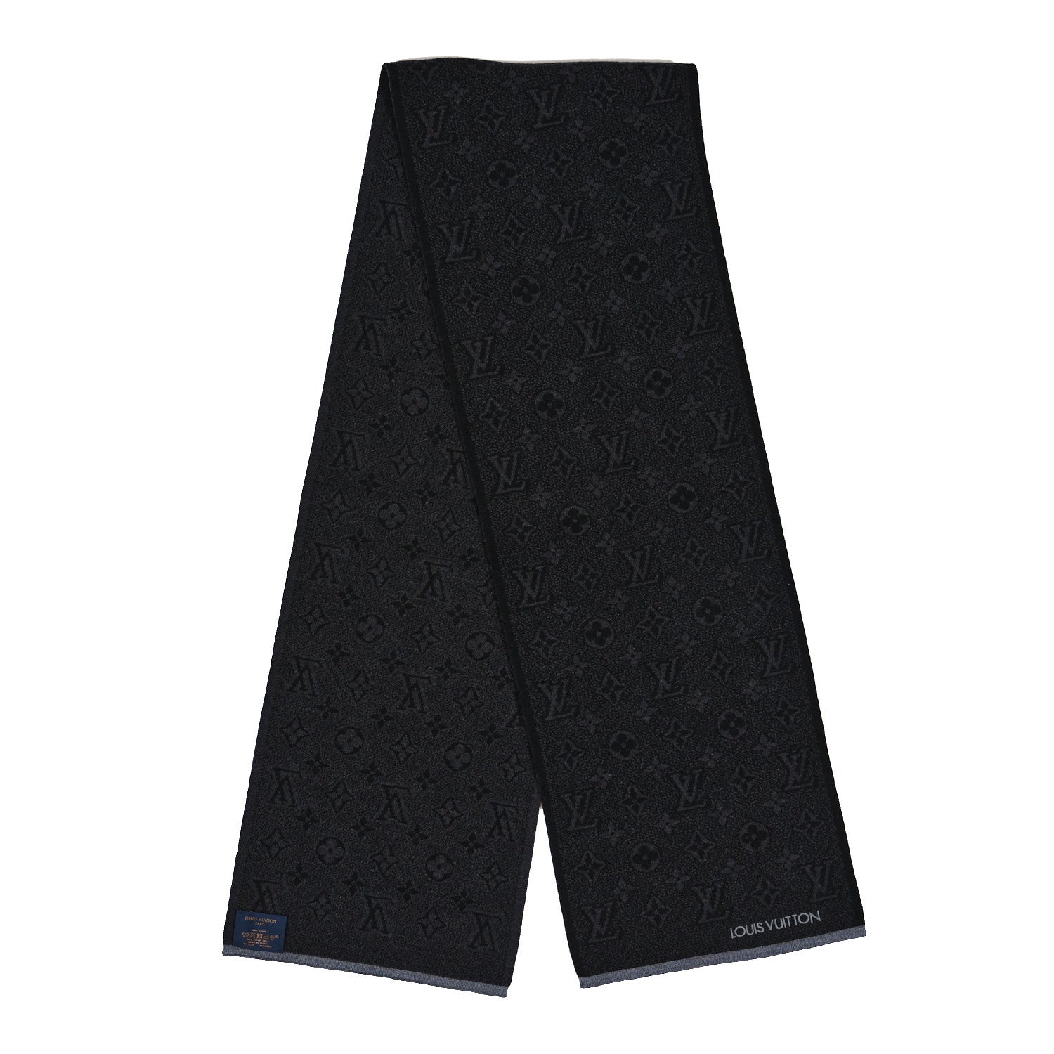 Louis Vuitton Wool My Monogram Eclipse Scarf Grey 2 of 3