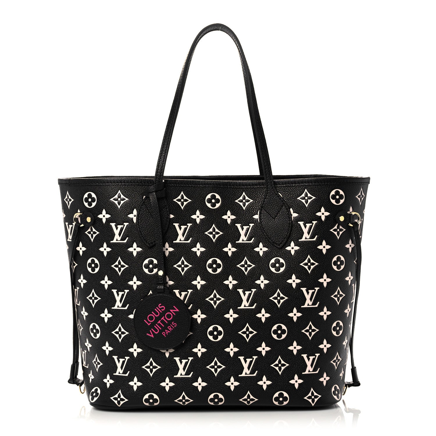 Louis Vuitton Empreinte Spring In The City Neverfull MM Black White Pink 1 of 8
