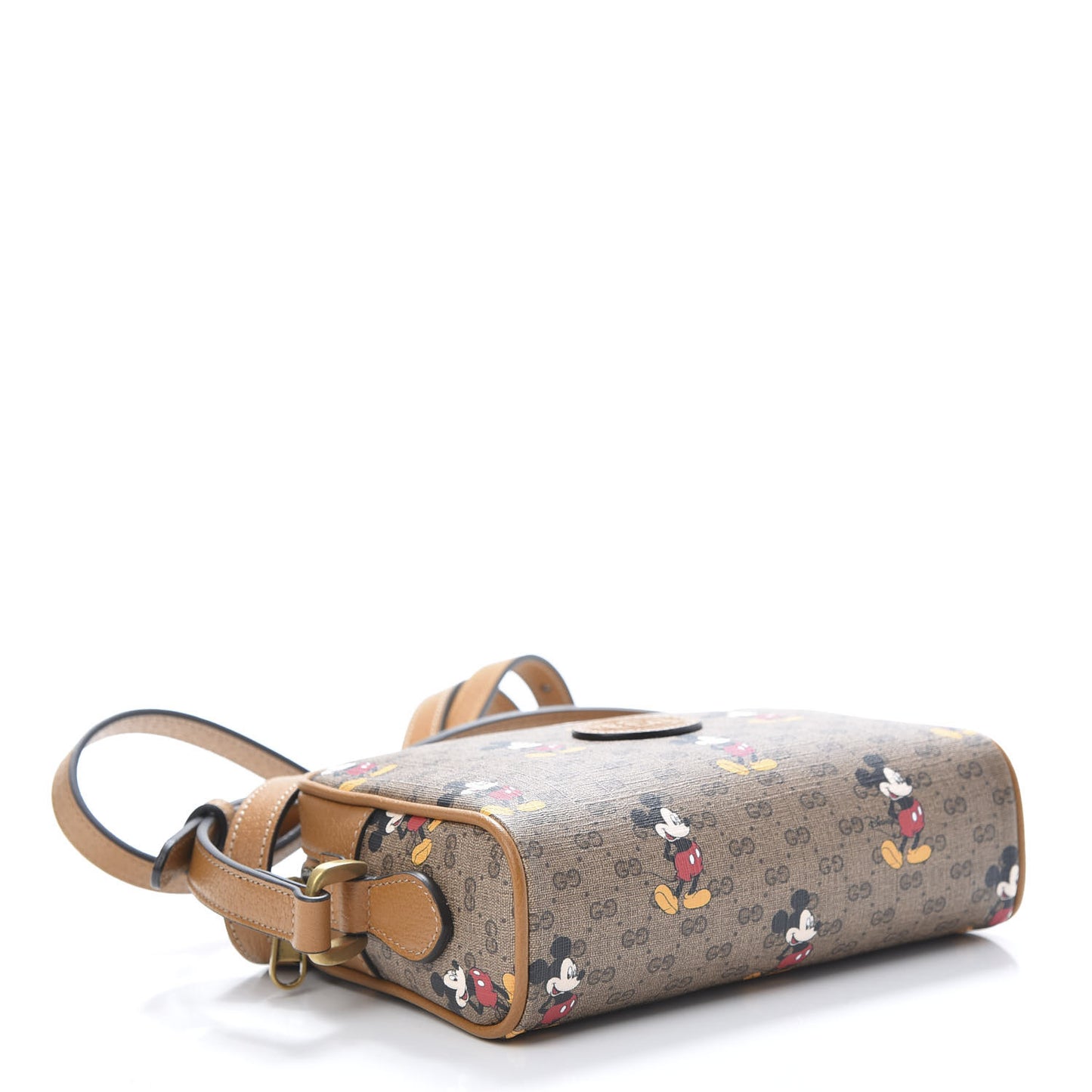 X DISNEY Mini Vintage GG Supreme Monogram Mickey Mouse Shoulder Bag Beige Vintage Sun Oil