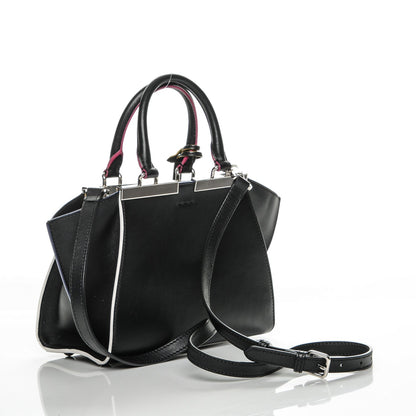 Fendi Vitello Dolce Mini 3Jours Tote Black 3 of 6