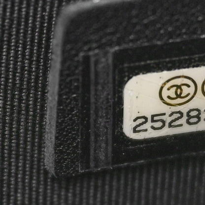 Chanel Grained Calfskin Quilted Small CC Box Top Handle Flap Black 7 of 10