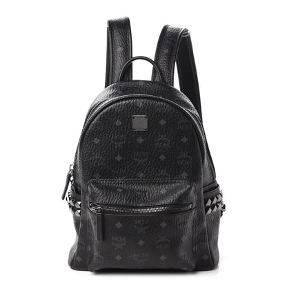 MCM Visetos Small Side Stud Stark Backpack Black 1 of 8