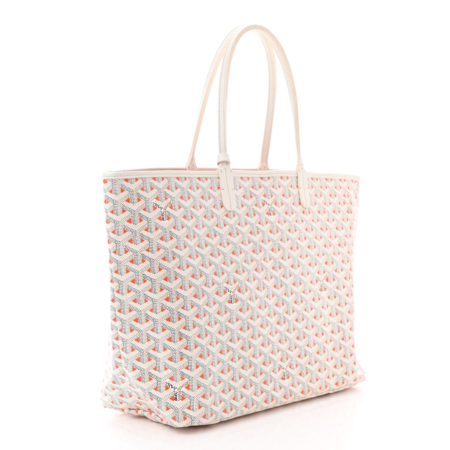 Goyard Goyardine Saint Louis Claire Voie PM White Orange 4 of 11