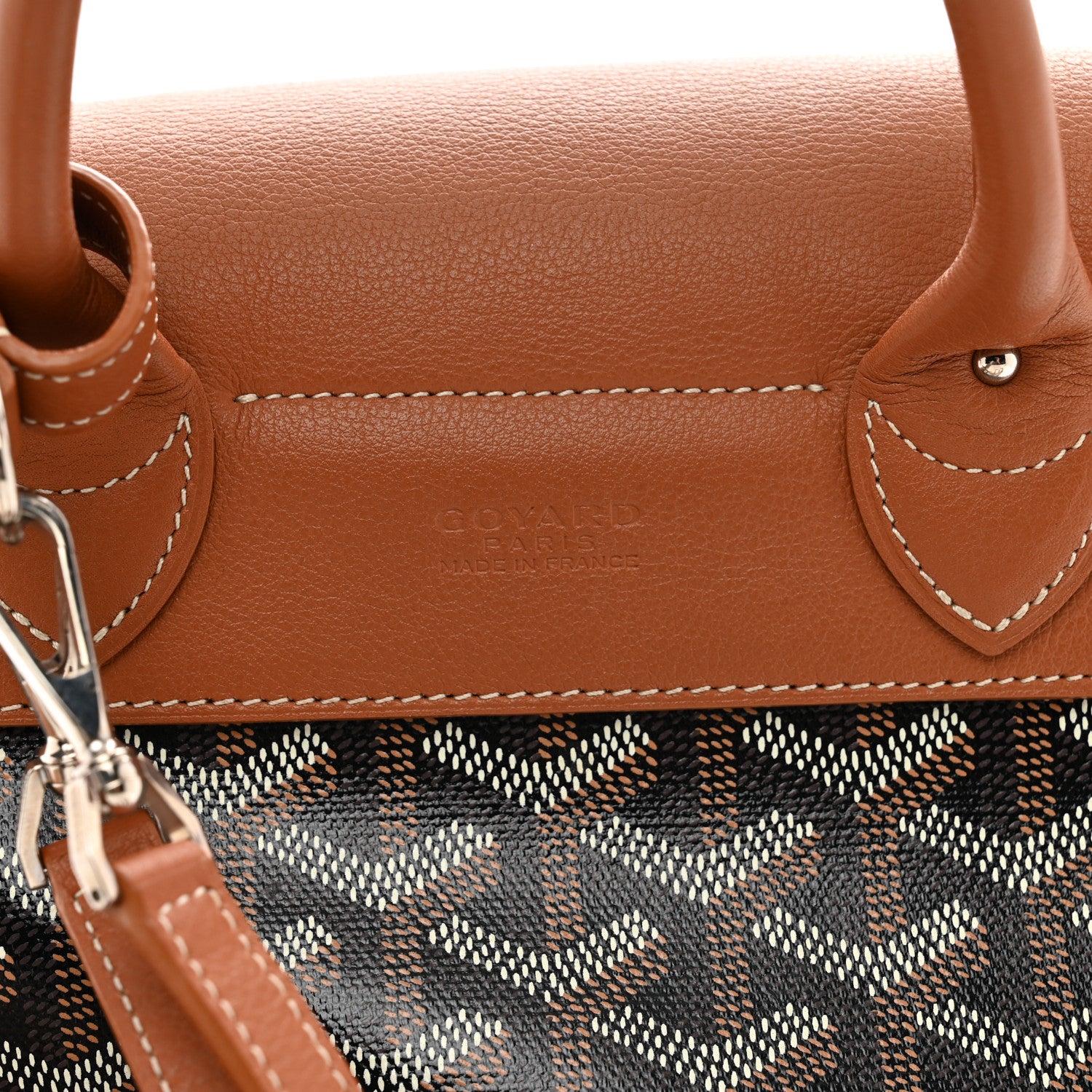Goyard Goyardine Calfskin Mini Alpin Backpack Black Gold 8 of 11