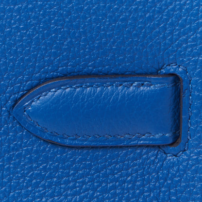 Hermes Togo Birkin 30 Bleu France 9 of 30