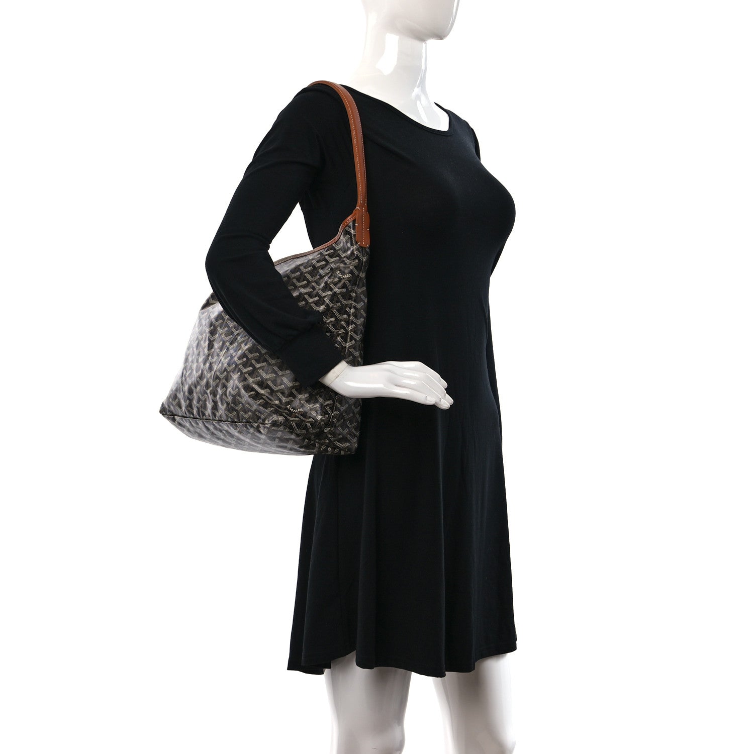 Goyard Goyardine Boheme Hobo Black Gold 1 of 9