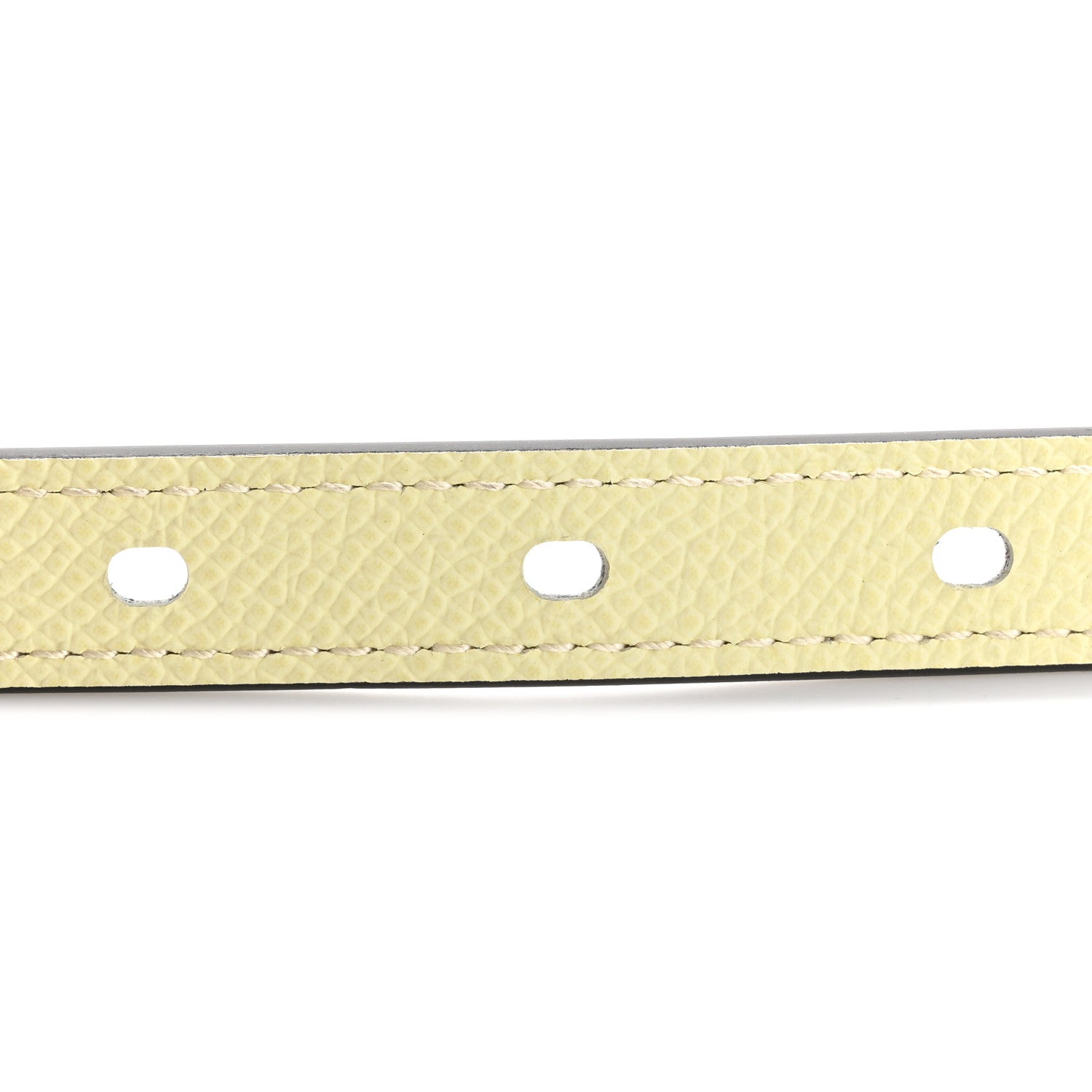 Hermes Epsom Swift 13mm Lucky 15 Belt 80 32 Nata Jaune Milton 3 of 6