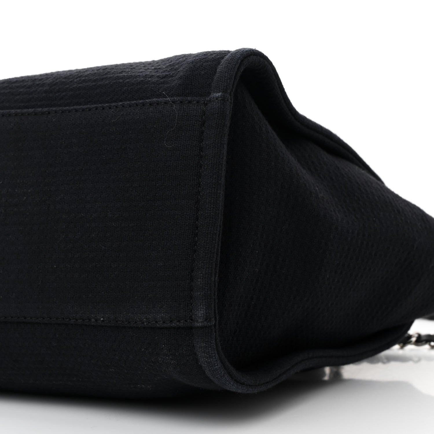 Chanel Mixed Fibers Small Deauville Tote Black 12 of 13