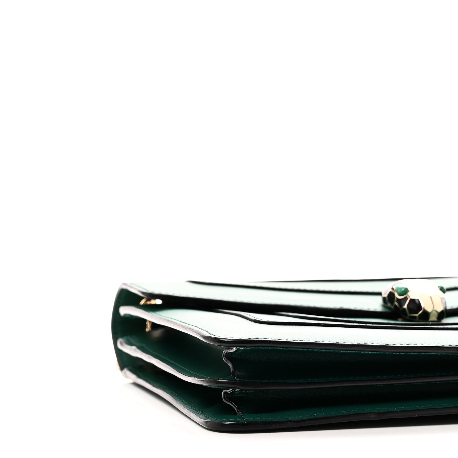 Bulgari Calfskin Serpenti Forever Shoulder Bag Emerald Green 8 of 9