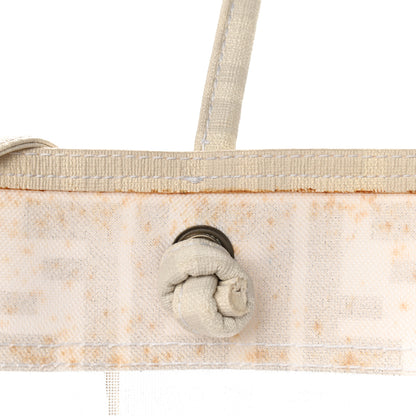 Fendi Mesh Glazed Fabric FF 1974 Tote White 8 of 10