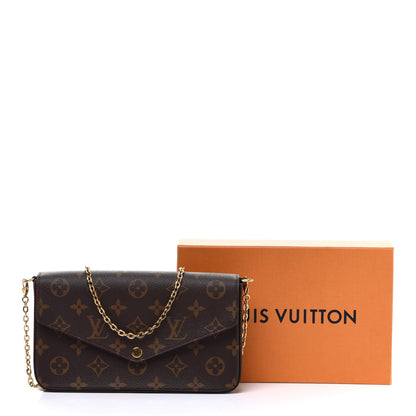 Louis Vuitton Monogram Pochette Felicie Chain Wallet Fuchsia 11 of 11
