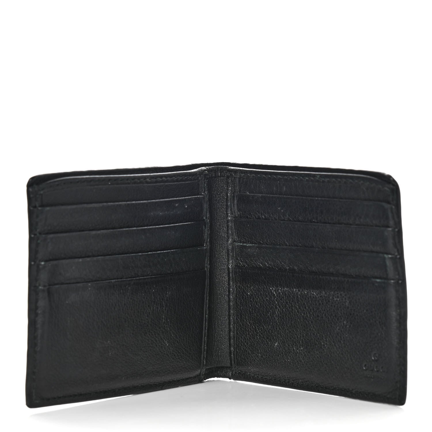Gucci Guccissima Bi-Fold Wallet Black 5 of 12