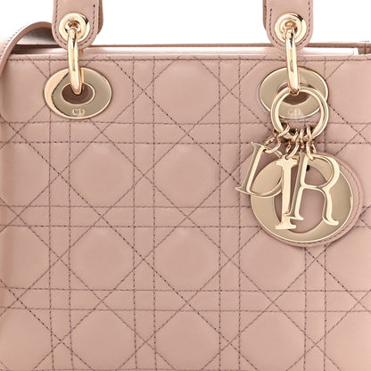 Christian Dior Lambskin Cannage Small Lucky Badges My Lady Dior Taupe 8 of 11