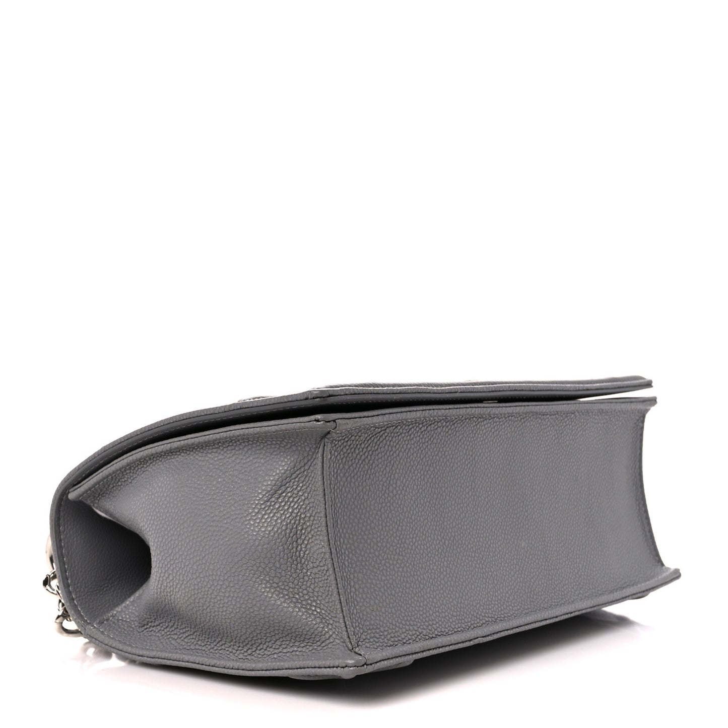 Grained Calfskin Medium Diorama Flap Bag Gris