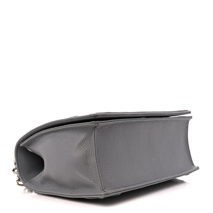 Christian Dior Grained Calfskin Medium Diorama Flap Bag Gris 4 of 10