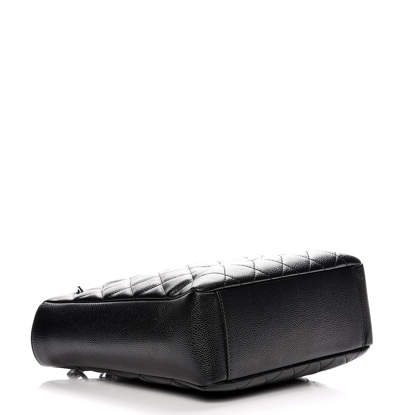 Caviar Quilted Petit Shopping Tote PST Black
