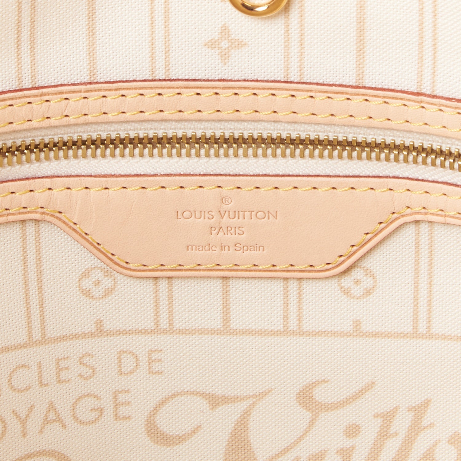 Louis Vuitton Damier Azur Neverfull MM 7 of 8