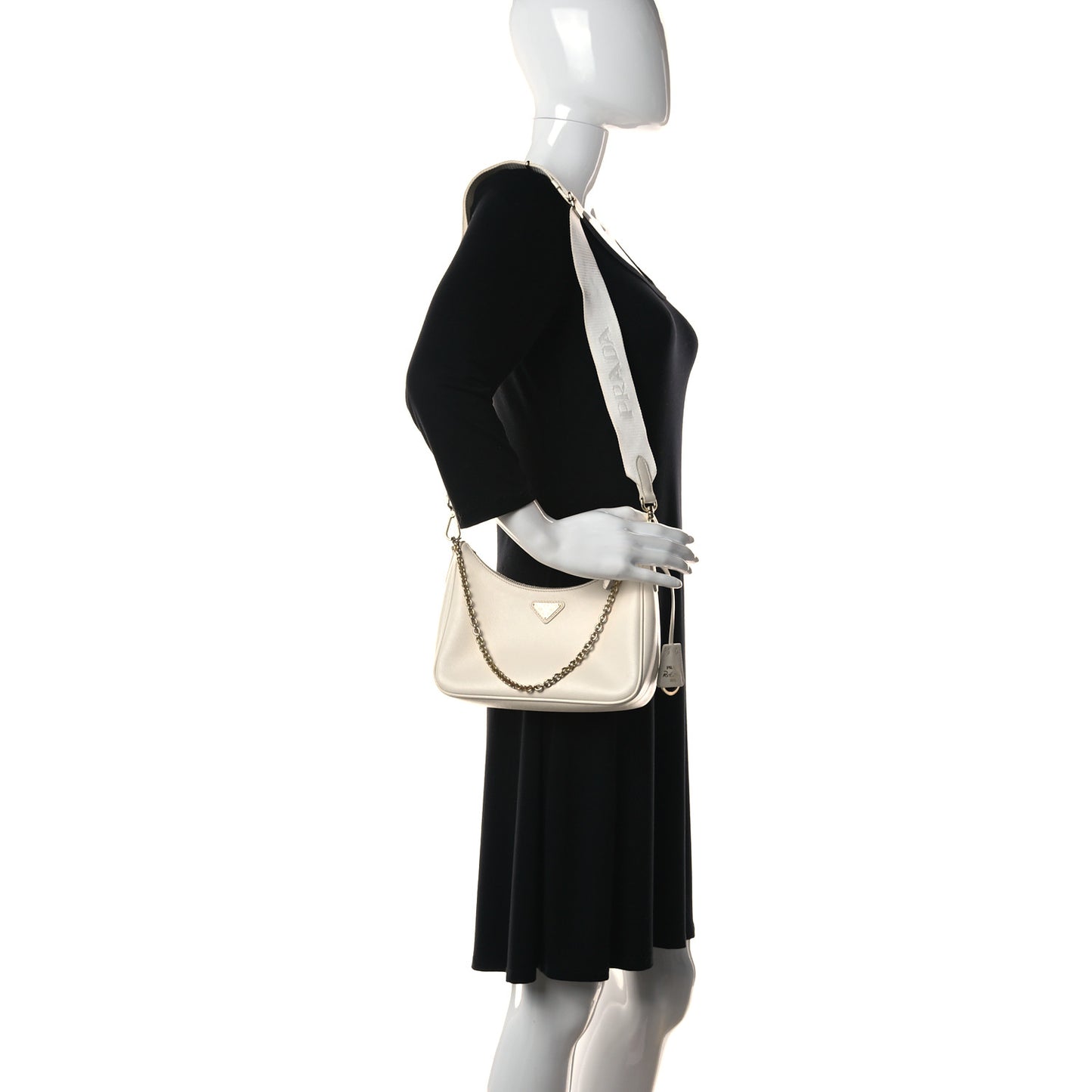 Saffiano Re-Edition 2005 Shoulder Bag White