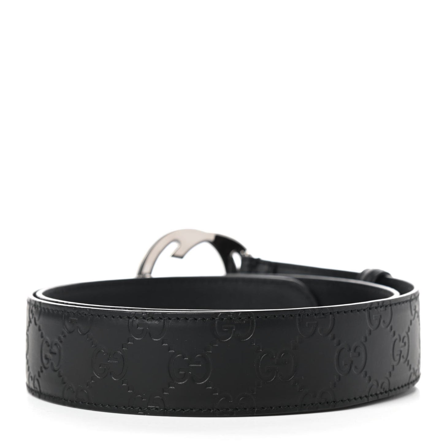 Guccissima Signature Interlocking G 40mm Belt 90 36 Black