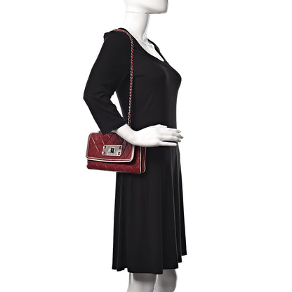 Chanel Lambskin Quilted East West Flap Red 2 of 15