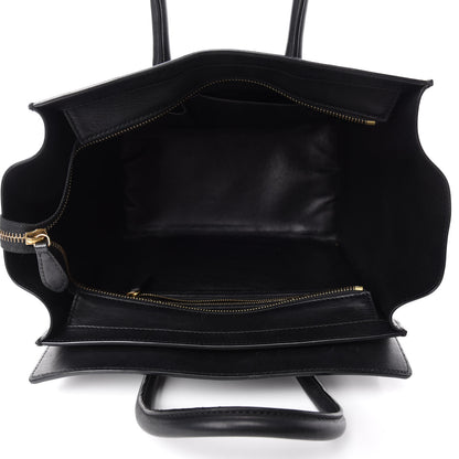Celine Smooth Calfskin Mini Luggage Black 5 of 13
