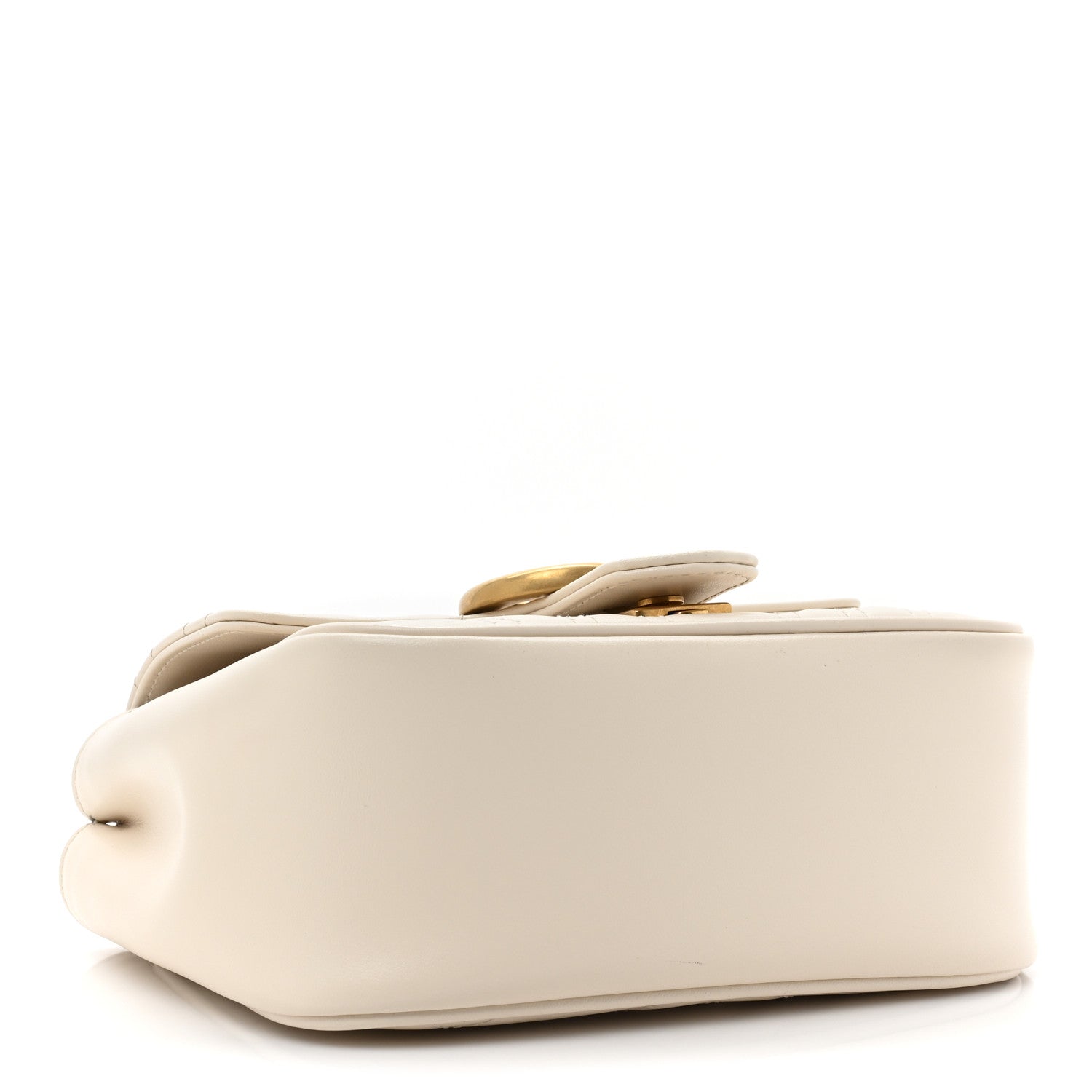 Gucci Calfskin Matelasse Mini GG Marmont Square Shoulder Bag White 4 of 10