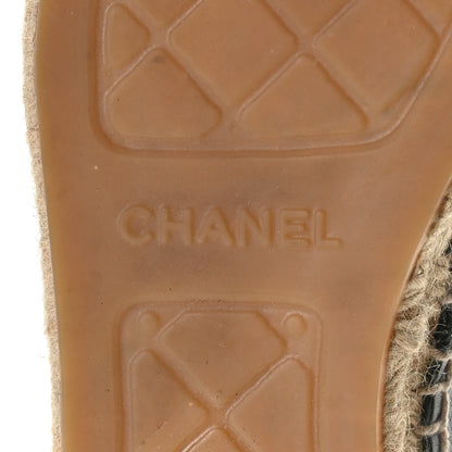 Chanel Lambskin CC Espadrilles 38 Black 13 of 15