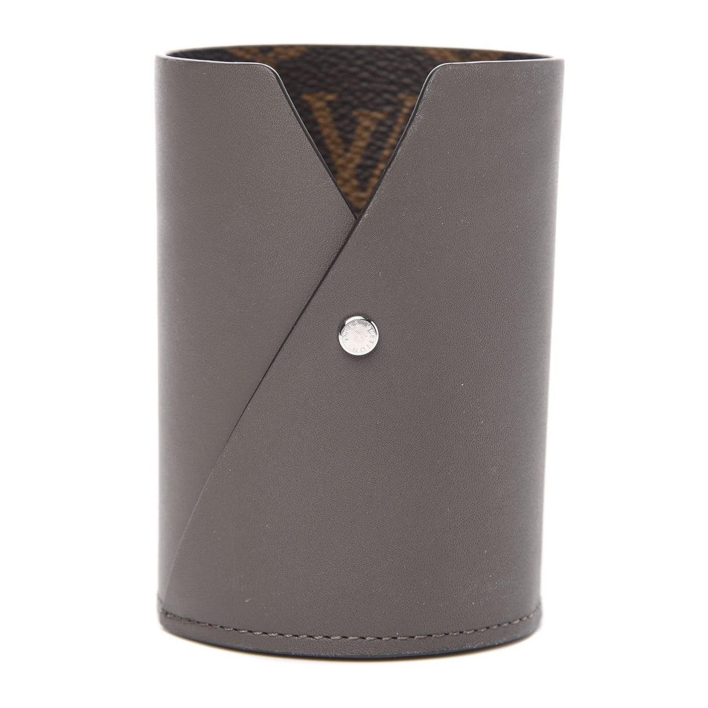 Monogram Pencil Holder Grey