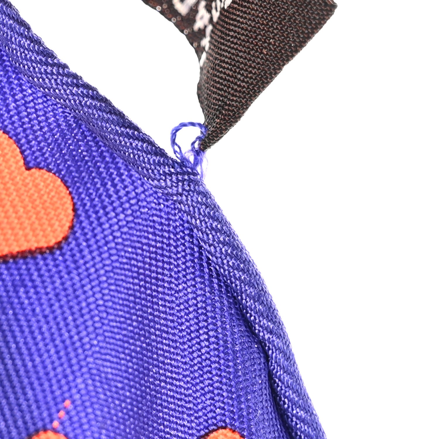 Hermes Silk Brides De Gala Love Pocket Square Violet 5 of 6