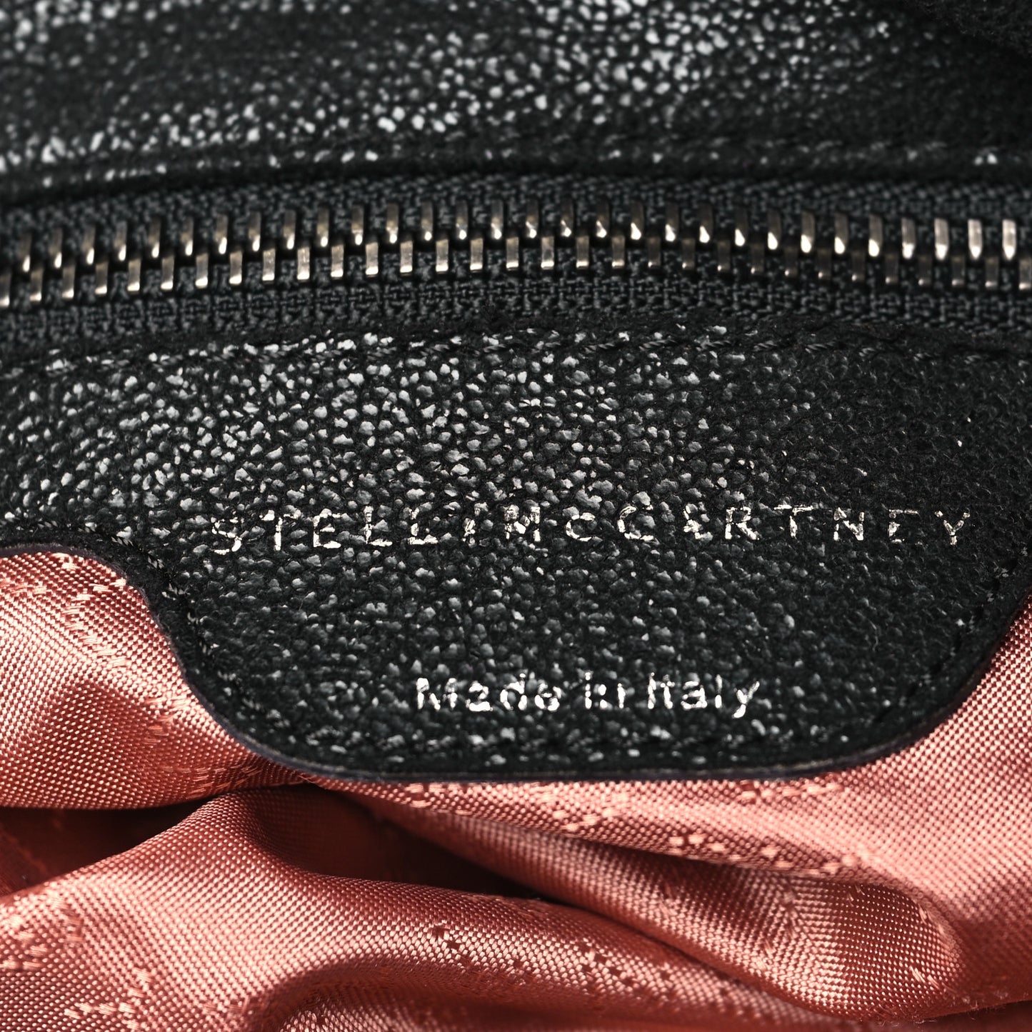 Metallic Shaggy Deer Falabella Tote Black