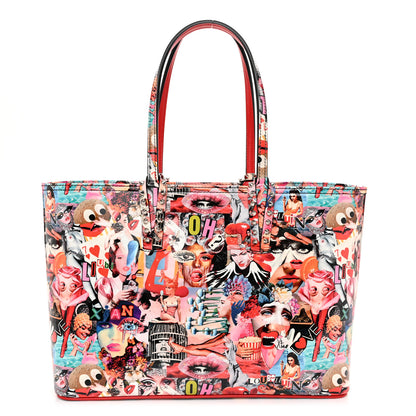 Christian Louboutin Patent Calfskin Small Oh Xtian Cabata Tote Red 1 of 10