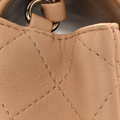Chanel Lambskin Quilted Mini Rectangular Flap Beige 11 of 13