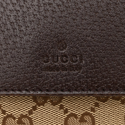 Gucci Monogram Double Pocket Belt Bag Dark Brown 8 of 14