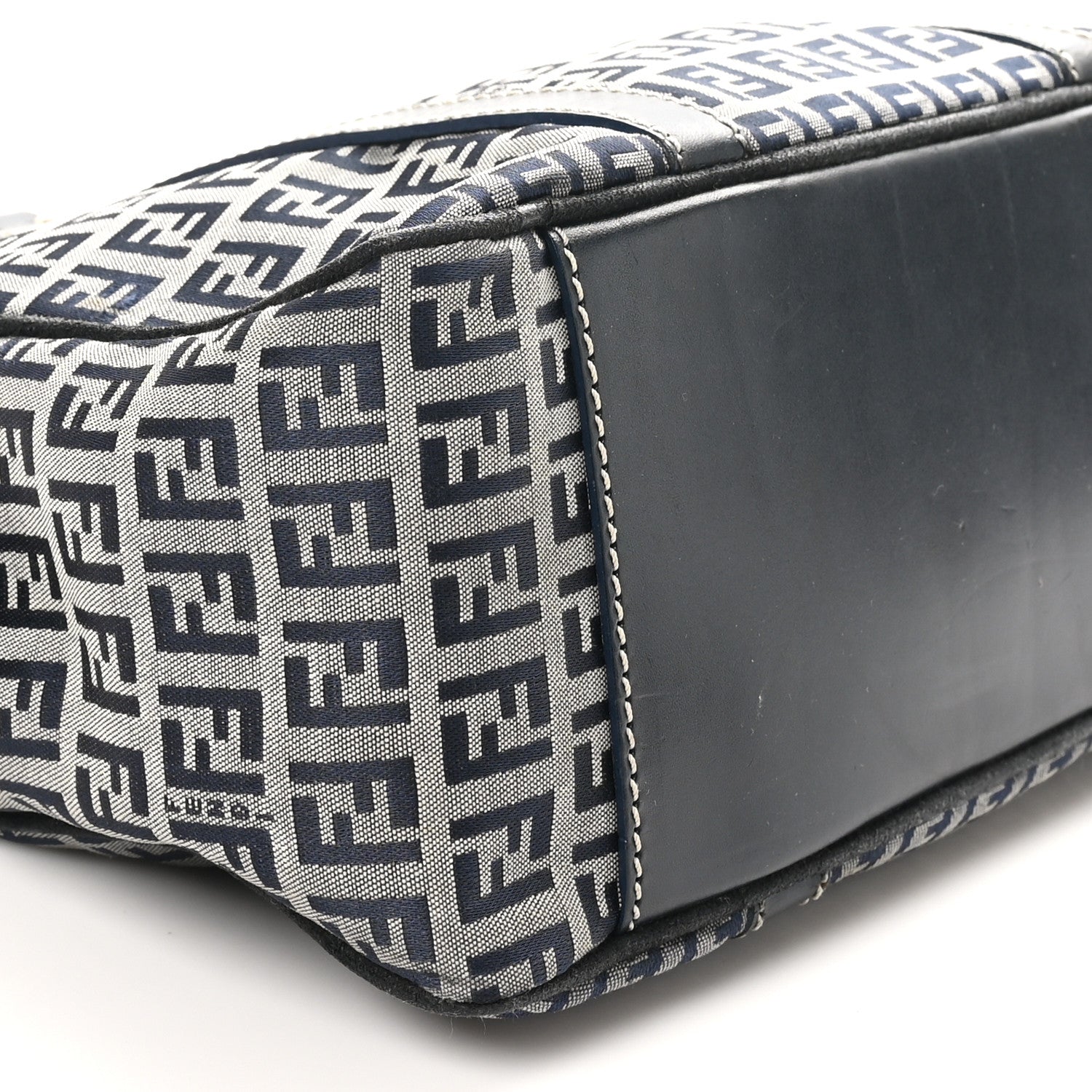 Fendi Zucca Boston Navy 8 of 9