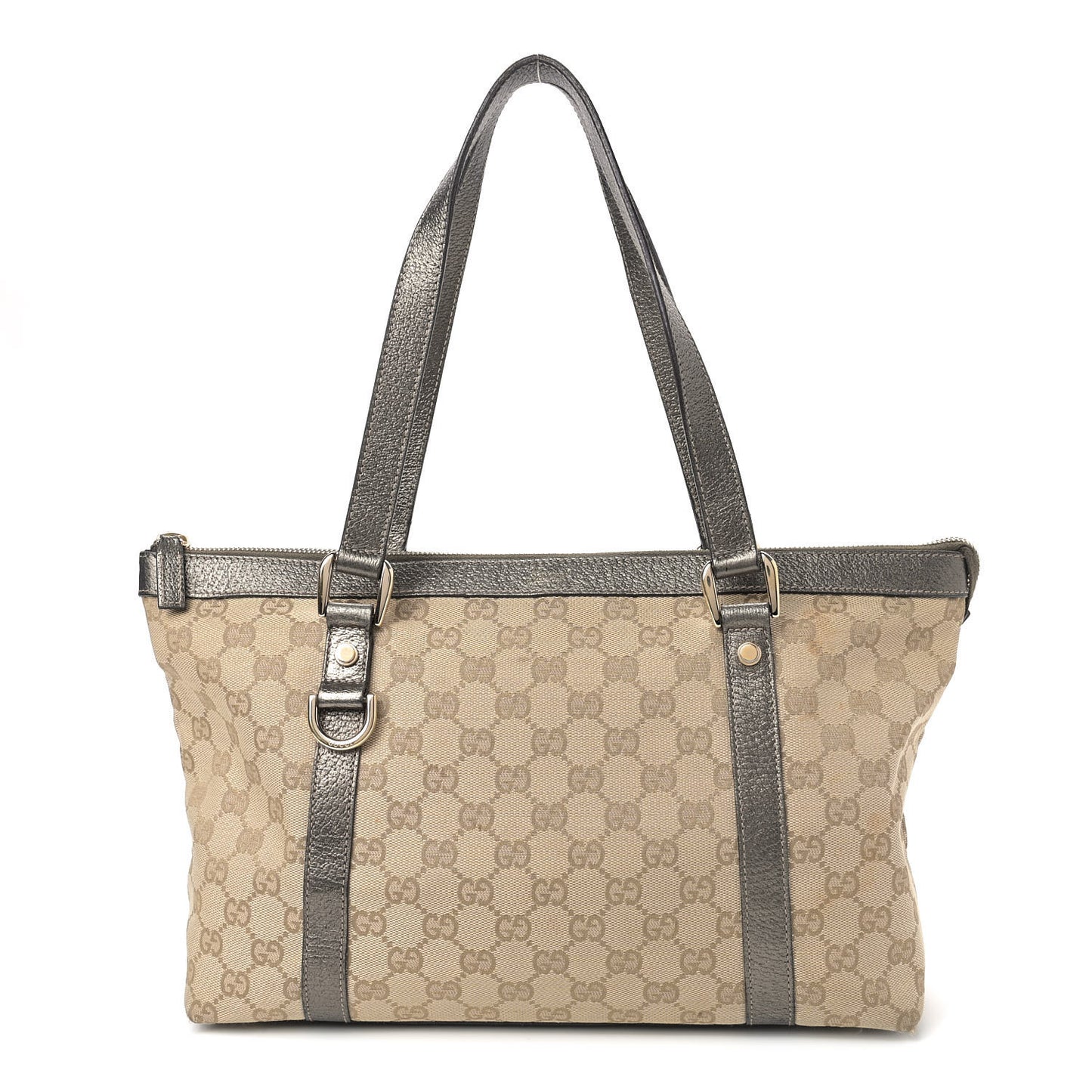 Monogram Medium Abbey Tote Metallic