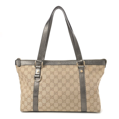 Gucci Monogram Medium Abbey Tote Metallic 1 of 11