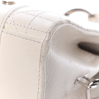 Christian Dior Calfskin Cannage Stitched East West Lady Dior White 14 of 29